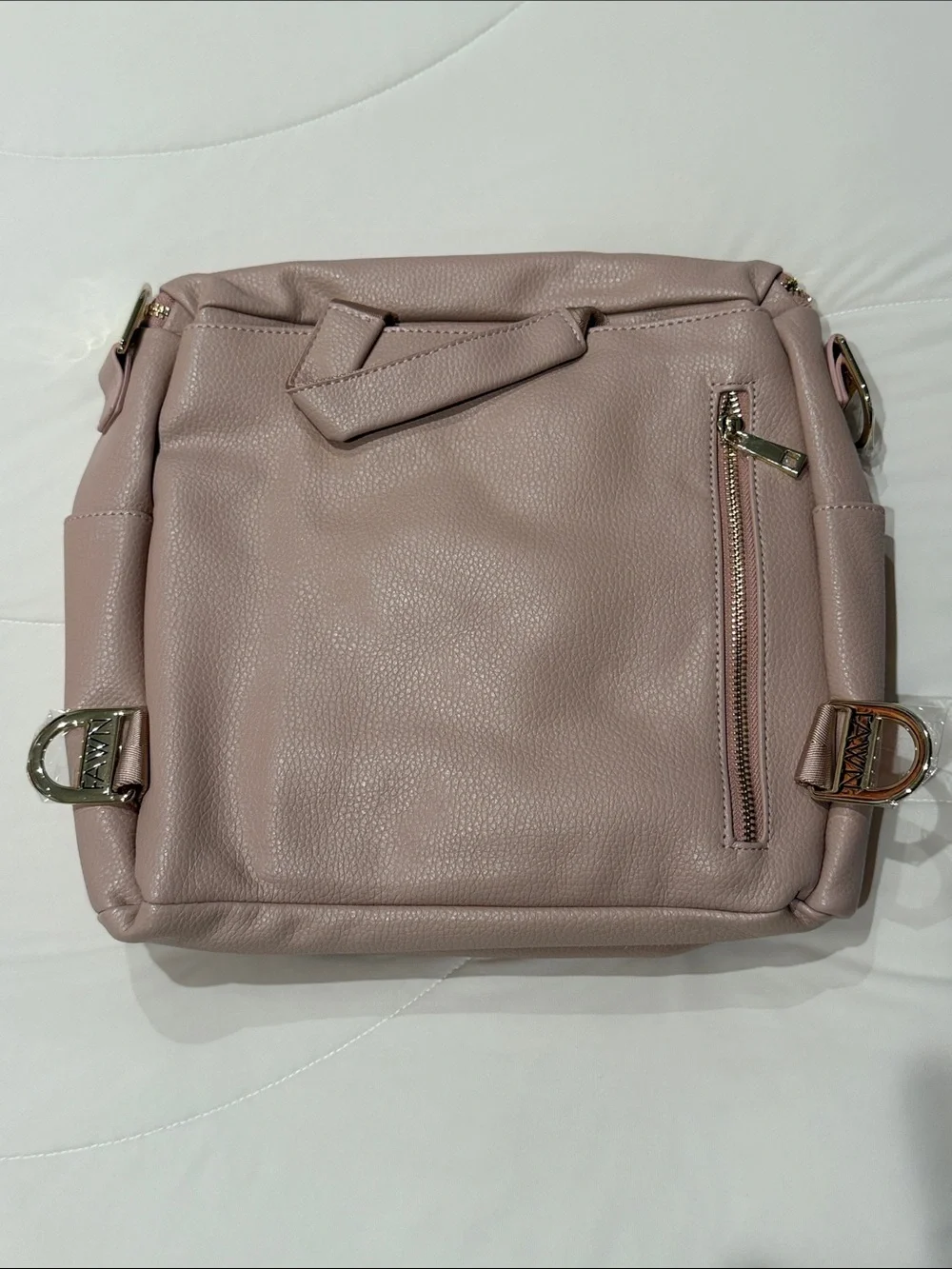 Fawn Design Dusty Rose Crossbody Bag with Gold Hardware